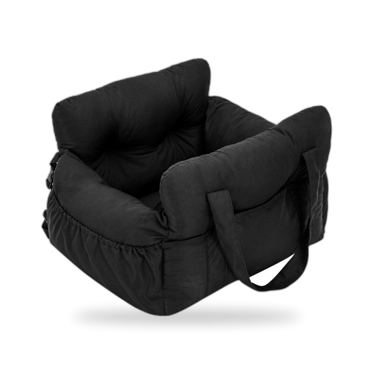 Pet car bed in black
